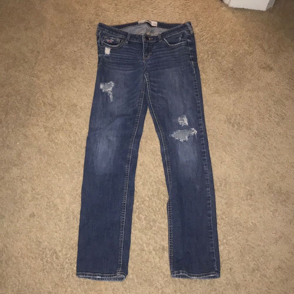 Low rise,dark Hollister jeans
